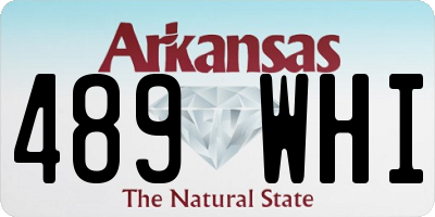 AR license plate 489WHI