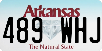 AR license plate 489WHJ