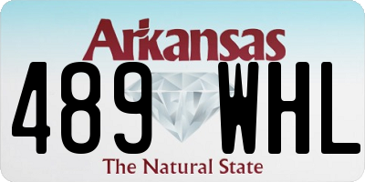 AR license plate 489WHL