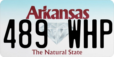 AR license plate 489WHP