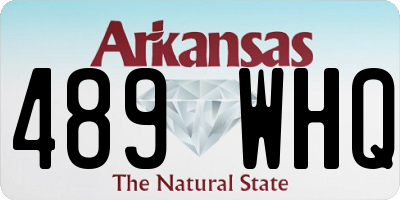 AR license plate 489WHQ
