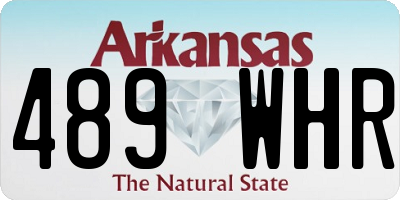 AR license plate 489WHR