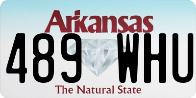 AR license plate 489WHU