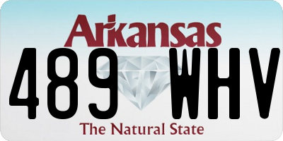 AR license plate 489WHV