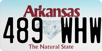 AR license plate 489WHW