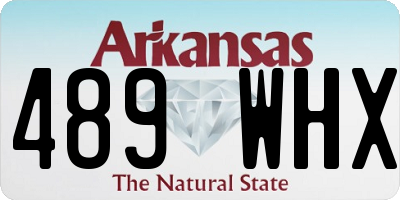 AR license plate 489WHX