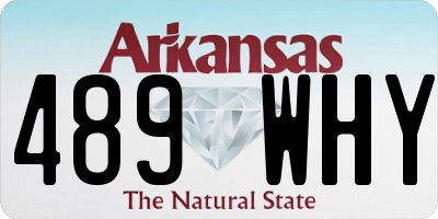 AR license plate 489WHY