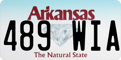 AR license plate 489WIA
