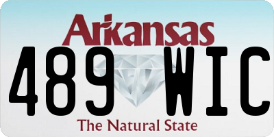AR license plate 489WIC