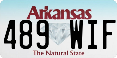 AR license plate 489WIF