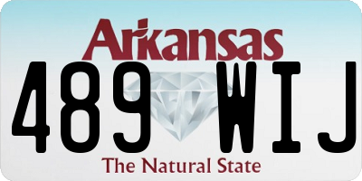 AR license plate 489WIJ