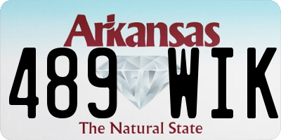 AR license plate 489WIK