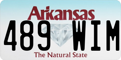 AR license plate 489WIM