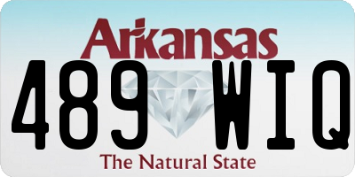 AR license plate 489WIQ