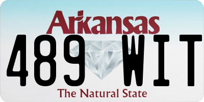 AR license plate 489WIT
