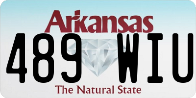AR license plate 489WIU
