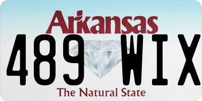 AR license plate 489WIX