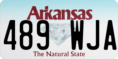 AR license plate 489WJA