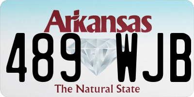 AR license plate 489WJB