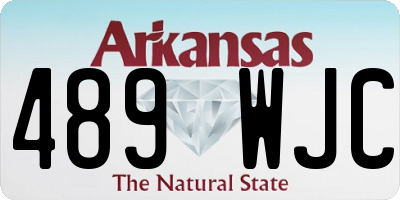 AR license plate 489WJC