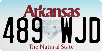 AR license plate 489WJD