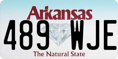AR license plate 489WJE