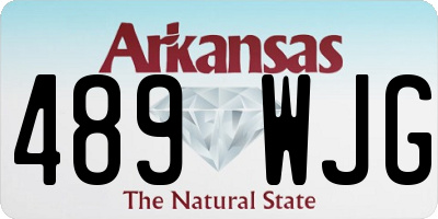 AR license plate 489WJG