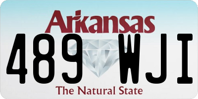 AR license plate 489WJI