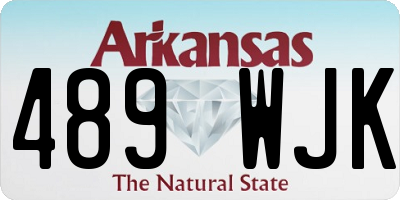 AR license plate 489WJK