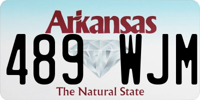 AR license plate 489WJM