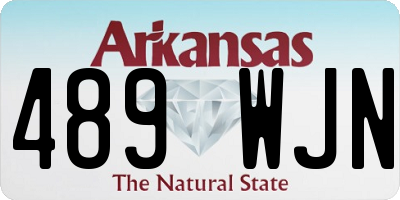 AR license plate 489WJN
