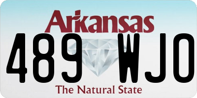AR license plate 489WJO