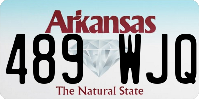 AR license plate 489WJQ