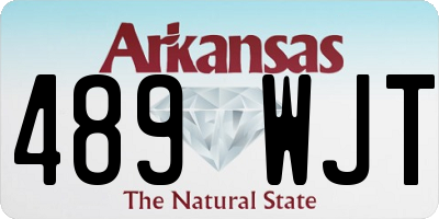 AR license plate 489WJT