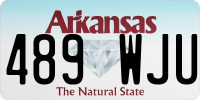 AR license plate 489WJU