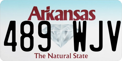 AR license plate 489WJV