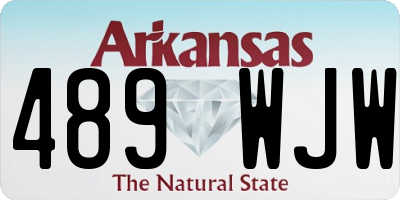 AR license plate 489WJW