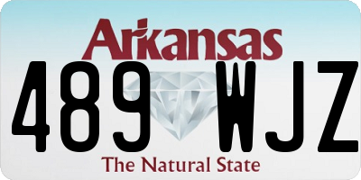 AR license plate 489WJZ