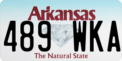 AR license plate 489WKA