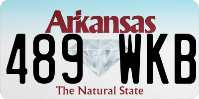 AR license plate 489WKB