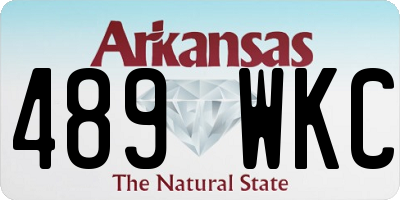 AR license plate 489WKC