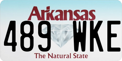 AR license plate 489WKE