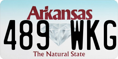 AR license plate 489WKG