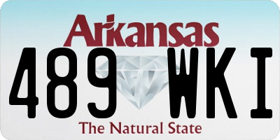 AR license plate 489WKI