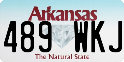 AR license plate 489WKJ