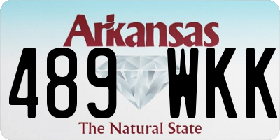 AR license plate 489WKK