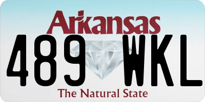 AR license plate 489WKL