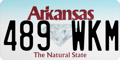 AR license plate 489WKM