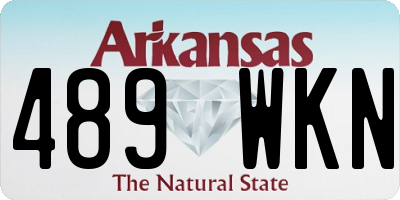 AR license plate 489WKN