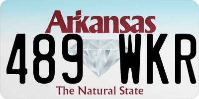 AR license plate 489WKR